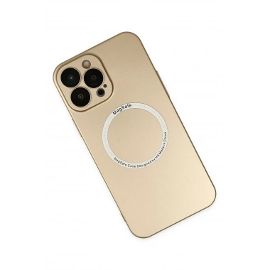 Mey İthalat® iPhone 13 Pro Kılıf Jack Magneticsafe Lens Silikon - Gold