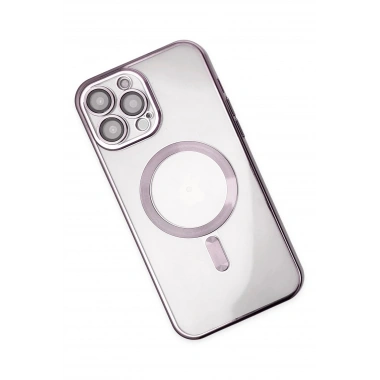 Mey İthalat®  iPhone 13 Pro Kılıf Kross Magneticsafe Kapak - Mor