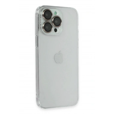 Mey İthalat® iPhone 13 Pro Kılıf Luko Lens Silikon -Yeşil