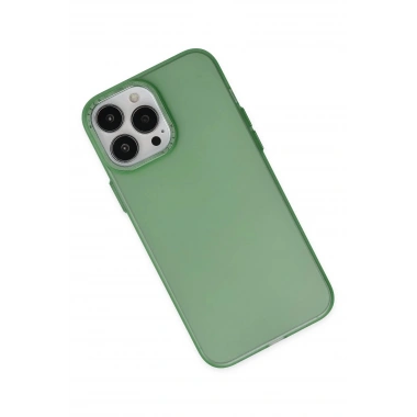 Mey İthalat® iPhone 13 Pro Kılıf Modos Metal Kapak - Koyu Yeşil