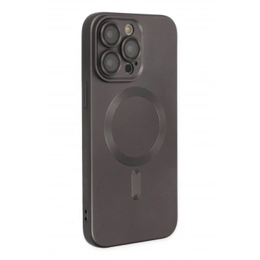Mey İthalat® iPhone 13 Pro Kılıf Moshi Lens Magneticsafe Silikon - Füme