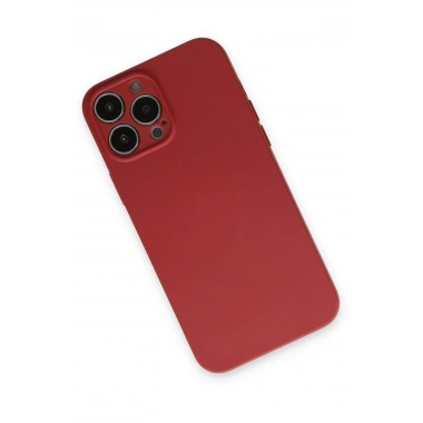 Mey İthalat®  iPhone 13 Pro Kılıf Nano içi Kadife Silikon - Kiremit