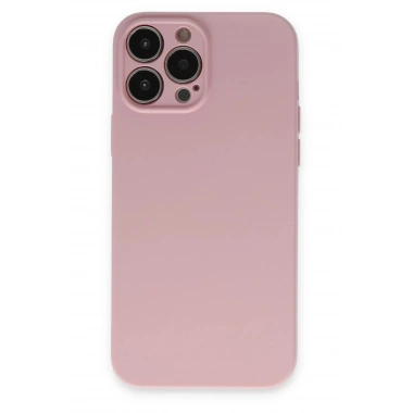 Mey İthalat®  iPhone 13 Pro Kılıf Nano içi Kadife Silikon - Pembe