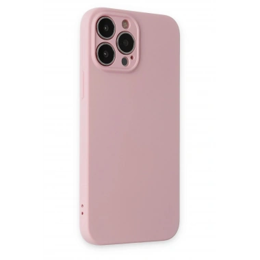 Mey İthalat®  iPhone 13 Pro Kılıf Nano içi Kadife Silikon - Pembe