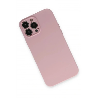 Mey İthalat®  iPhone 13 Pro Kılıf Nano içi Kadife Silikon - Pembe