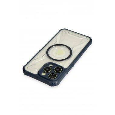 Mey İthalat® iPhone 13 Pro Kılıf Prag Magneticsafe Kapak - Lacivert