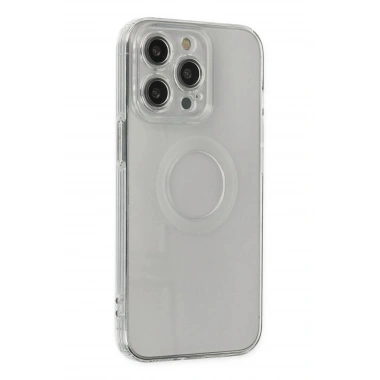 Mey İthalat® iPhone 13 Pro Kılıf Santa Lens Silikon - Şeffaf