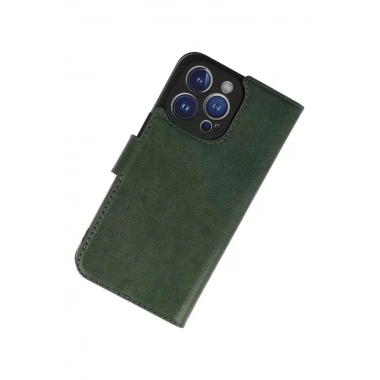 Mey İthalat®   iPhone 13 Pro Kılıf Trend S Plus Kapaklı Kılıf - Yeşil