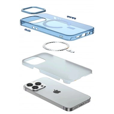Mey İthalat® iPhone 13 Pro Kılıf Troy Magsafe Kapak - Mor