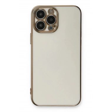 Mey İthalat®  iPhone 13 Pro Kılıf Volet Silikon - Beyaz