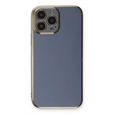 Mey İthalat®  iPhone 13 Pro Kılıf Volet Silikon - Mavi