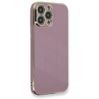 Mey İthalat®  iPhone 13 Pro Kılıf Volet Silikon - Mor