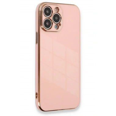 Mey İthalat®  iPhone 13 Pro Kılıf Volet Silikon - Pembe