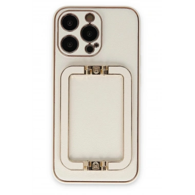 Mey İthalat®  iPhone 13 Pro Max Kılıf Coco Elit Kapak - Beyaz