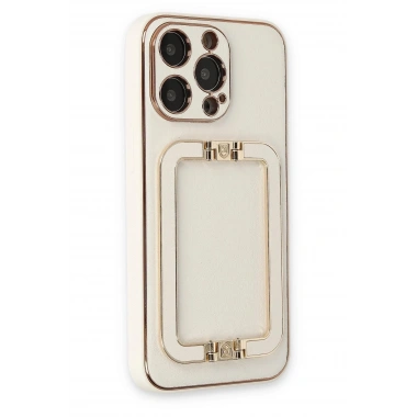 Mey İthalat®  iPhone 13 Pro Max Kılıf Coco Elit Kapak - Beyaz