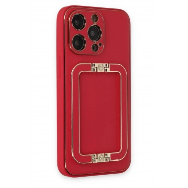 Mey İthalat®  iPhone 13 Pro Max Kılıf Coco Elit Kapak - Kırmızı
