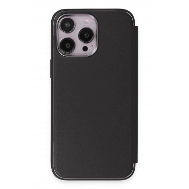 Mey İthalat® iPhone 13 Pro Max Kılıf Dolpin Kapaklı - Siyah