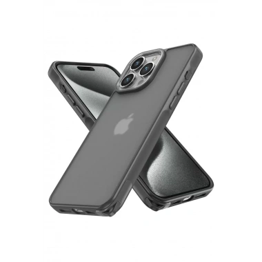 Mey İthalat® iPhone 13 Pro Max Kılıf Elegant Kapak - Titan Gri