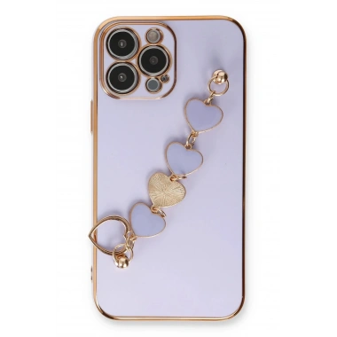 Mey İthalat® iPhone 13 Pro Max Kılıf Esila Silikon - Lila