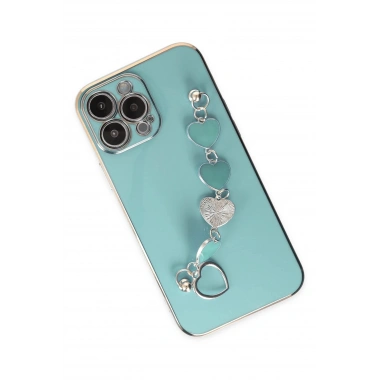 Mey İthalat® iPhone 13 Pro Max Kılıf Esila Silikon - Su Yeşili