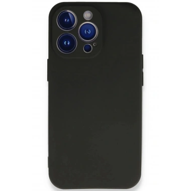 Mey İthalat®  iPhone 13 Pro Max Kılıf First Silikon - Siyah
