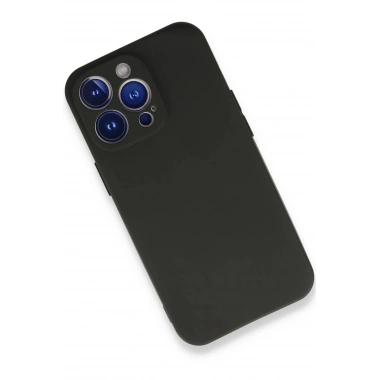 Mey İthalat®  iPhone 13 Pro Max Kılıf First Silikon - Siyah