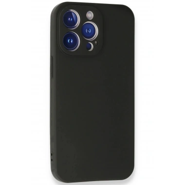 Mey İthalat®  iPhone 13 Pro Max Kılıf First Silikon - Siyah