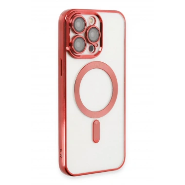 Mey İthalat®  iPhone 13 Pro Max Kılıf Kross Magneticsafe Kapak - Kırmızı