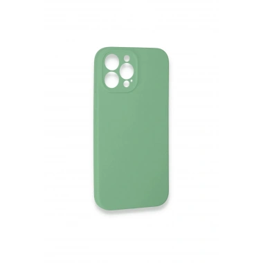 Mey İthalat®  iPhone 13 Pro Max Kılıf Lansman Legant Silikon - Yeşil