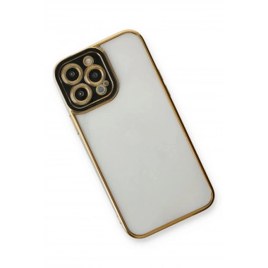 Mey İthalat® iPhone 13 Pro Max Kılıf Liva Lens Silikon - Siyah
