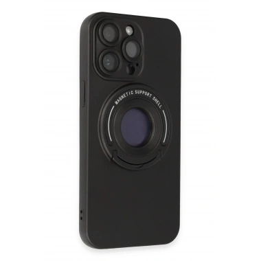 Mey İthalat® iPhone 13 Pro Max Kılıf Lukka Magneticsafe Kapak - Siyah