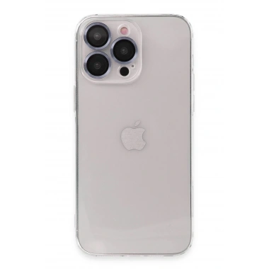 Mey İthalat® iPhone 13 Pro Max Kılıf Luko Lens Silikon - Sierra Blue