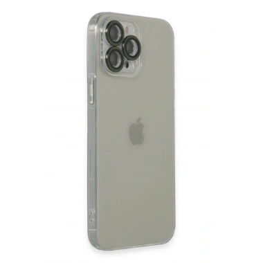 Mey İthalat® iPhone 13 Pro Max Kılıf Luko Lens Silikon - Yeşil