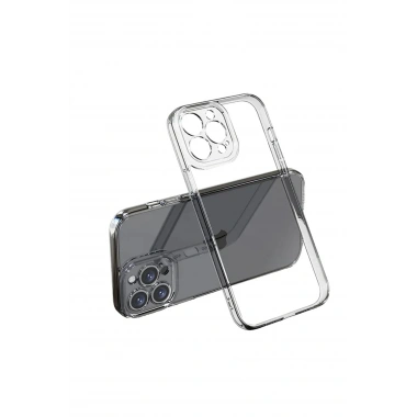 Mey İthalat®  iPhone 13 Pro Max Kılıf Lüx Şeffaf Silikon