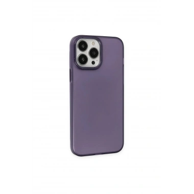 Mey İthalat® iPhone 13 Pro Max Kılıf Modos Metal Kapak - Derin Mor