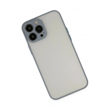 Mey İthalat®  iPhone 13 Pro Max Kılıf Montreal Silikon Kapak - Gri