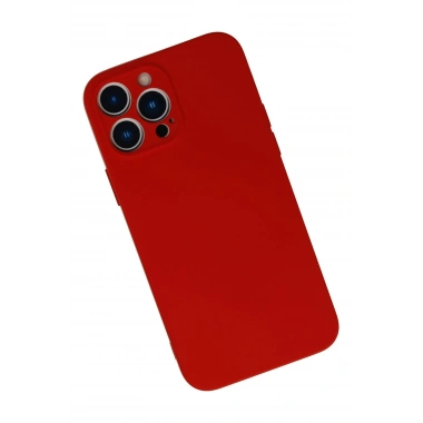 Mey İthalat®  iPhone 13 Pro Max Kılıf Nano içi Kadife Silikon - Kırmızı