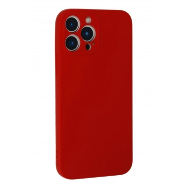 Mey İthalat®  iPhone 13 Pro Max Kılıf Nano içi Kadife Silikon - Kırmızı