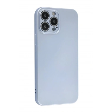 Mey İthalat®  iPhone 13 Pro Max Kılıf Nano içi Kadife Silikon - Sky Blue