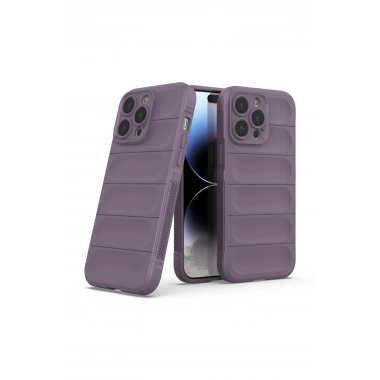 Mey İthalat®  iPhone 13 Pro Max Kılıf Optimum Silikon - Mor