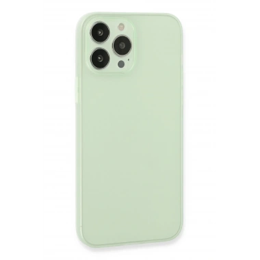 Mey İthalat®  iPhone 13 Pro Max Kılıf Puma Silikon - Açık Yeşil