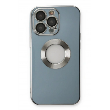 Mey İthalat® iPhone 13 Pro Max Kılıf Store Silikon - Sierra Blue