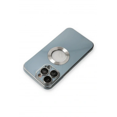 Mey İthalat® iPhone 13 Pro Max Kılıf Store Silikon - Sierra Blue