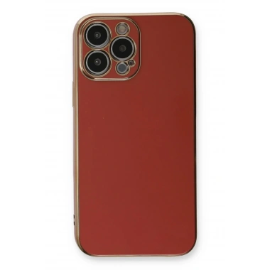 Mey İthalat®  iPhone 13 Pro Max Kılıf Volet Silikon - Kırmızı