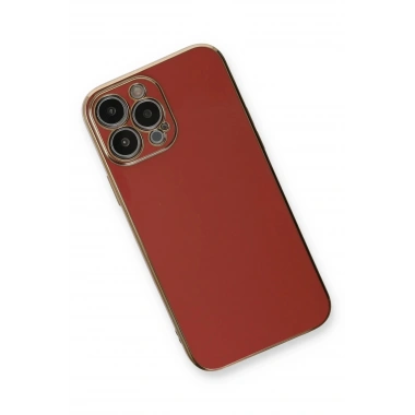 Mey İthalat®  iPhone 13 Pro Max Kılıf Volet Silikon - Kırmızı