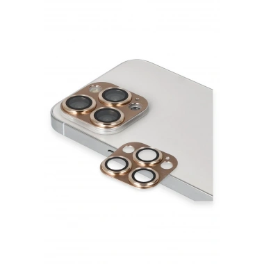 Mey İthalat® iPhone 13 Pro Max Pers Alüminyum Kamera Lens - Gold