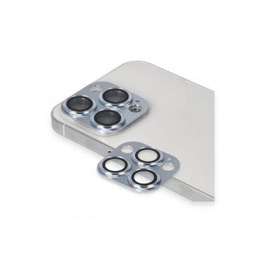 Mey İthalat® iPhone 13 Pro Max Pers Alüminyum Kamera Lens - Sierra Blue