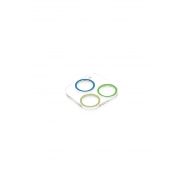 Mey İthalat® iPhone 13 Pro Renkli Kamera Lens Koruma Cam - Yeşil-Sarı