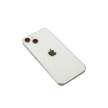 Mey İthalat® iPhone 14 Diamond Kamera Lens - Kırmızı