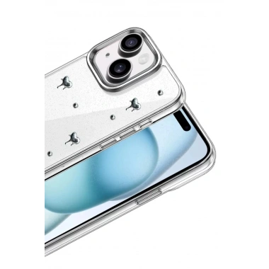 Mey İthalat®   iPhone 14 Fiyonk Desenli Kapak - Desen 1